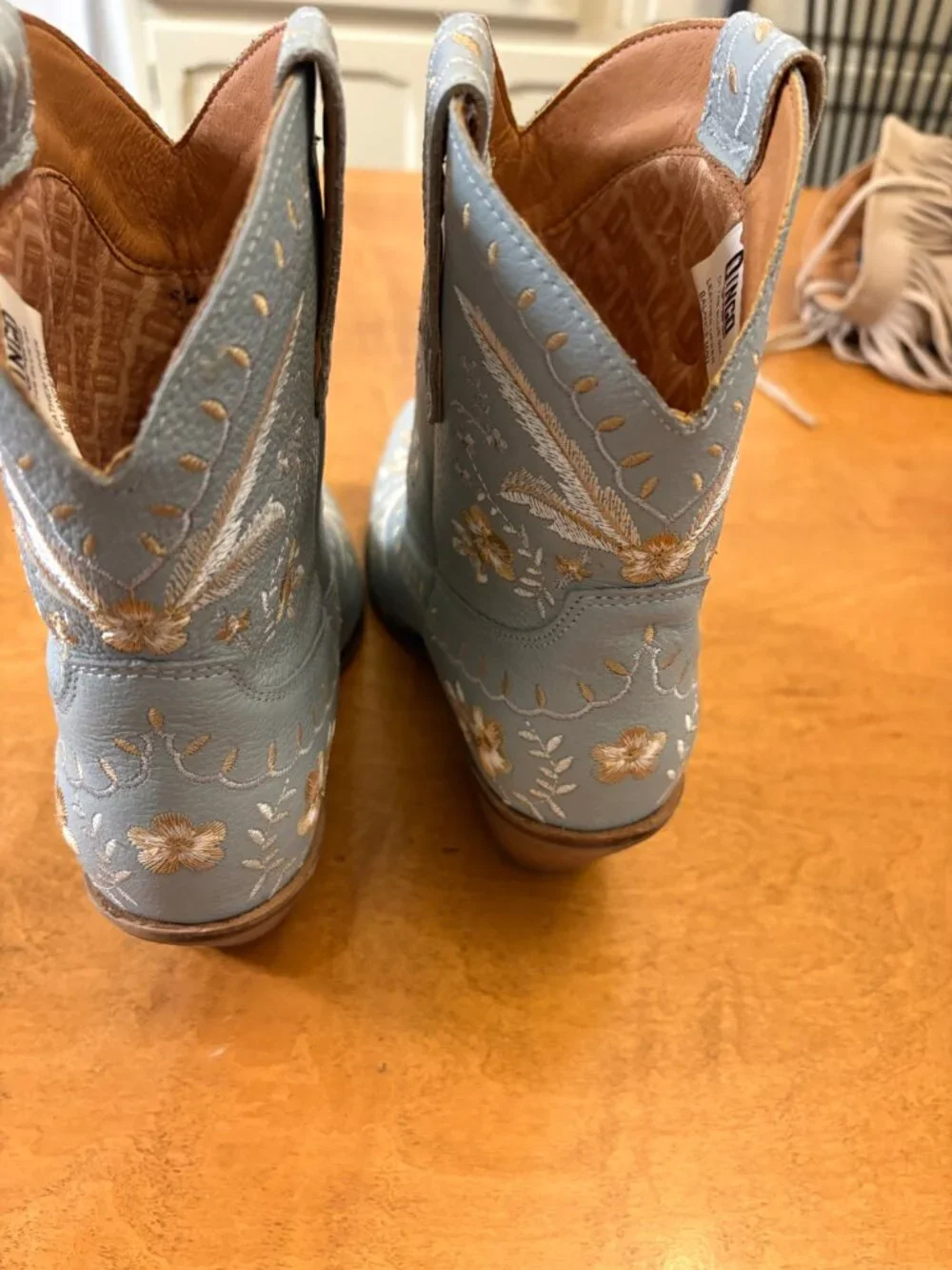 Dingo light blue Embroidered Boots